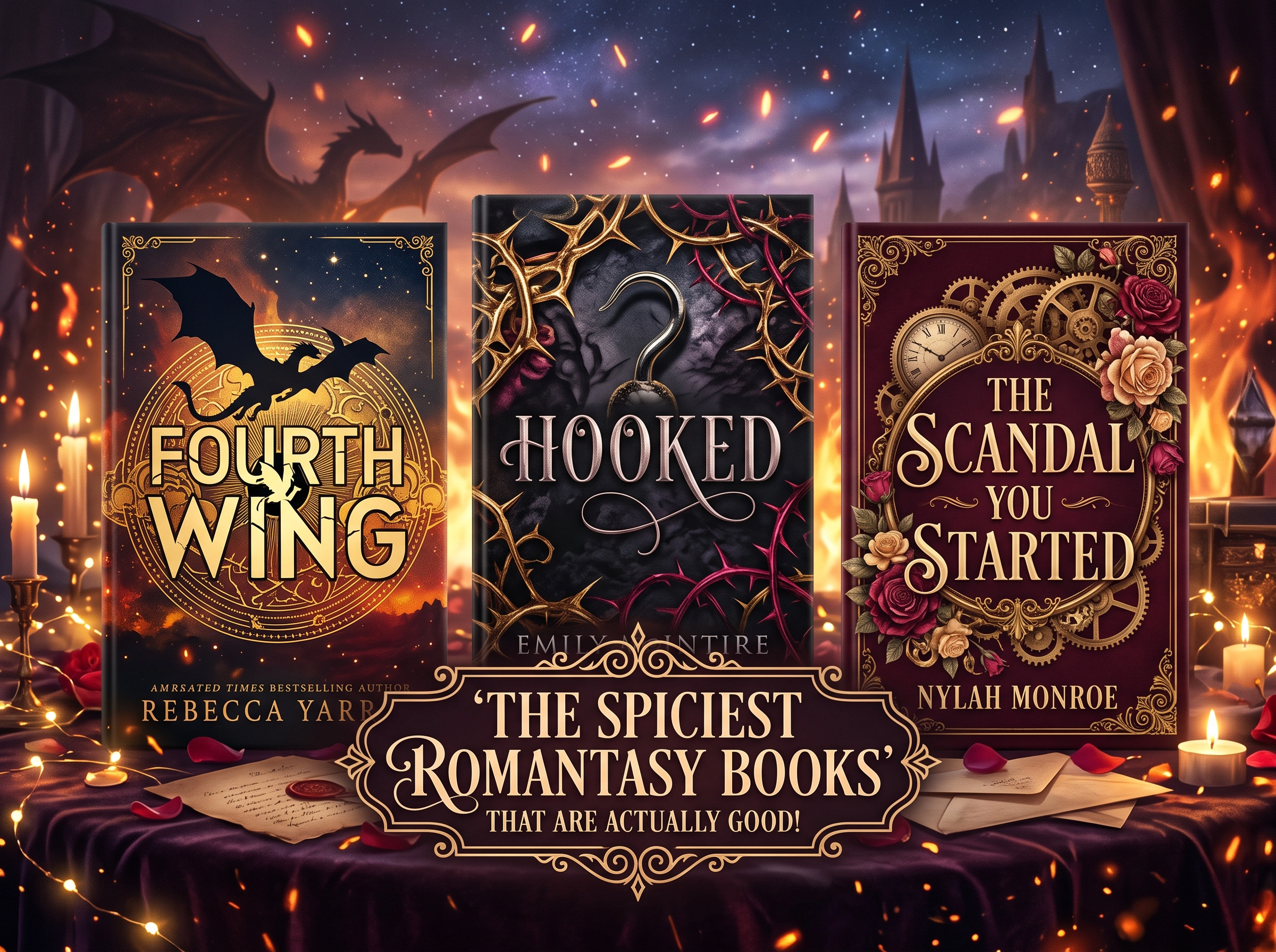 What are the spiciest romantasy books that are actually good?